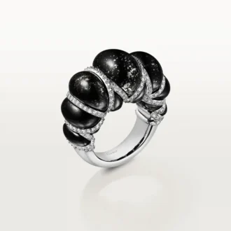 Anillo Cartier Libre Tressage, Metaquartzite, diamantes