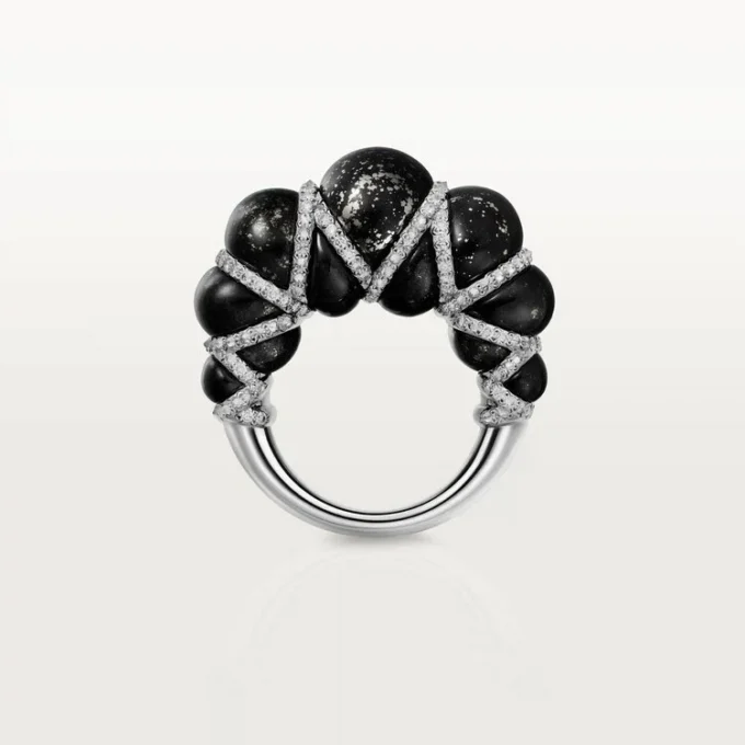 Anillo Cartier Libre Tressage, Metaquartzite, diamantes