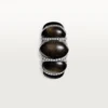 Anillo Cartier Libre Tressage, obsidiana, diamantes