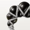 Anillo Cartier Libre Tressage, obsidiana, diamantes