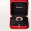 Anillo Clash de Cartier, modelo pequeño, pavé