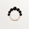 Anillo Clash de Cartier, ónix, modelo extragrande, diamantes