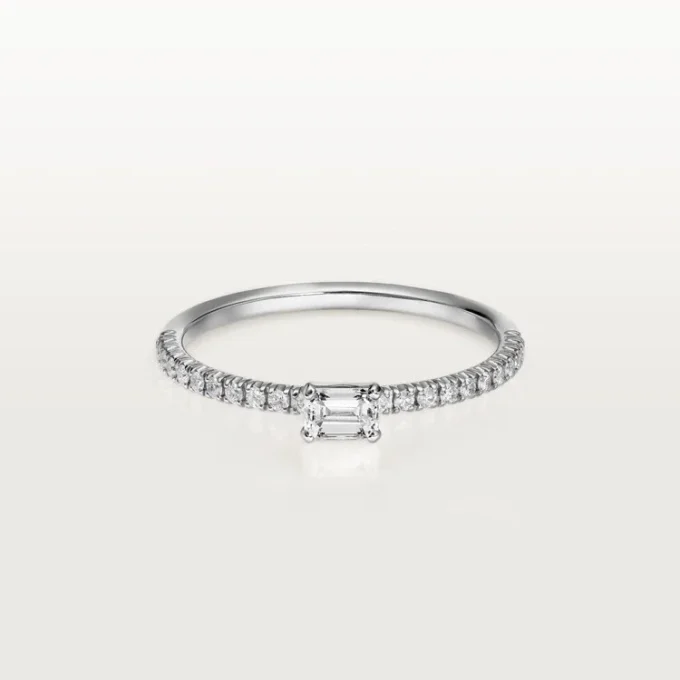 Anillo Etincelle De Cartier – Oro blanco, diamantes – Cartier Anillo Etincelle De Cartier – Oro blanco, diamantes – Cartier