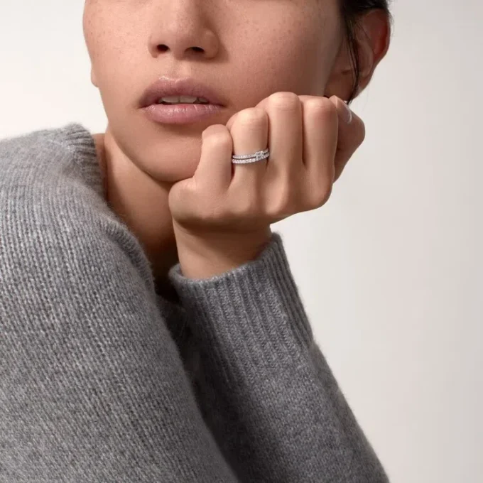 Anillo Etincelle De Cartier – Oro blanco, diamantes – Cartier Anillo Etincelle De Cartier – Oro blanco, diamantes – Cartier