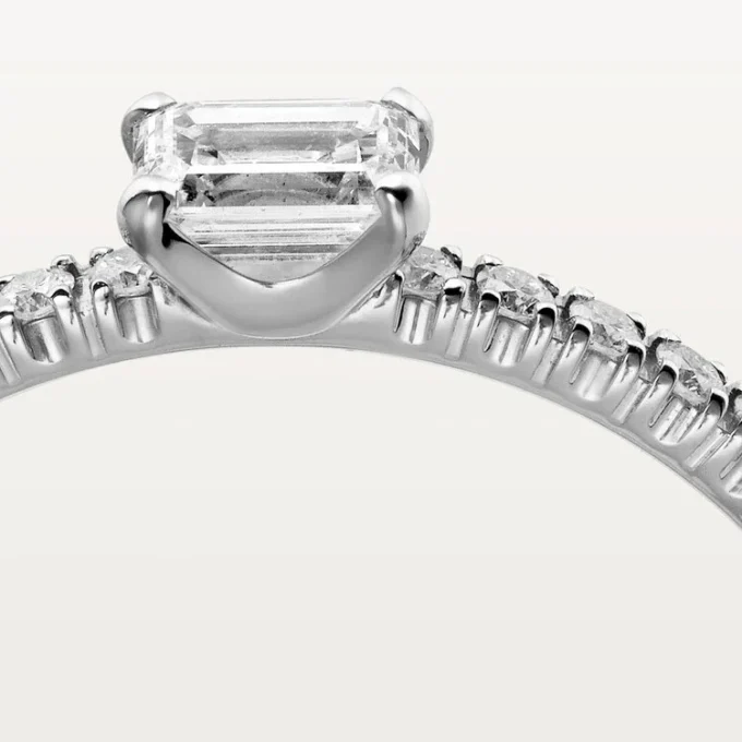 Anillo Etincelle De Cartier – Oro blanco, diamantes – Cartier Anillo Etincelle De Cartier – Oro blanco, diamantes – Cartier