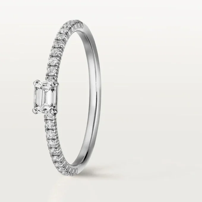 Anillo Etincelle De Cartier – Oro blanco, diamantes – Cartier Anillo Etincelle De Cartier – Oro blanco, diamantes – Cartier