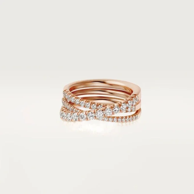 Anillo Etincelle De Cartier – Oro rosa, diamantes – Cartier