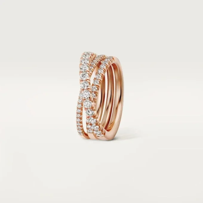 Anillo Etincelle De Cartier – Oro rosa, diamantes – Cartier