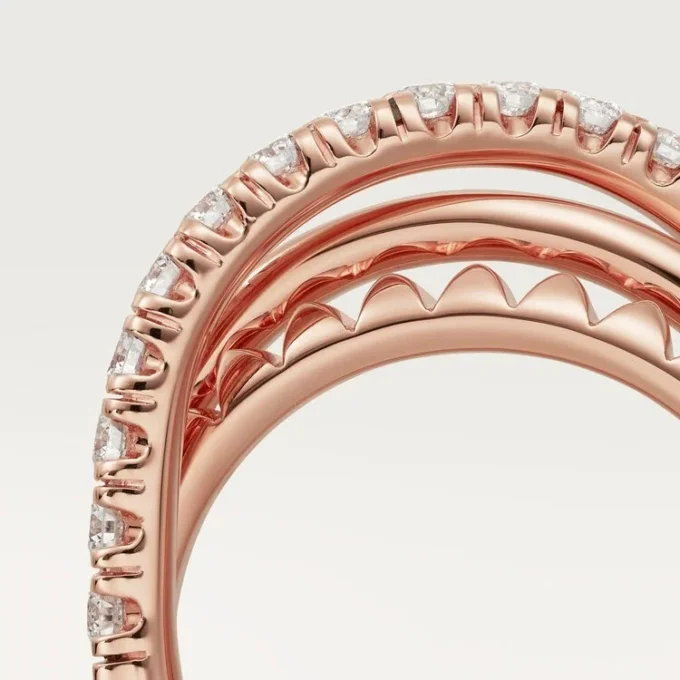 Anillo Etincelle De Cartier – Oro rosa, diamantes – Cartier