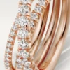 Anillo Etincelle De Cartier – Oro rosa, diamantes – Cartier