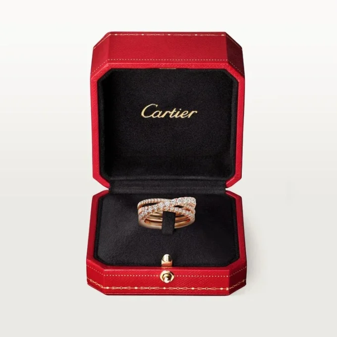 Anillo Etincelle De Cartier – Oro rosa, diamantes – Cartier