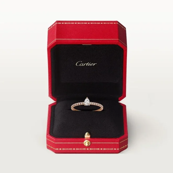 Anillo Etincelle De Cartier – Oro rosa, diamantes – Cartier Anillo Etincelle De Cartier – Oro rosa, diamantes – Cartier