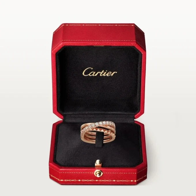 Anillo Etincelle De Cartier – Oro rosa, diamantes – Cartier