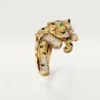 Anillo Faune Et Flore De Cartier, diamantes amarillos, naranjas y marrones, pavé