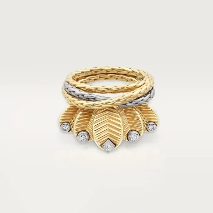 Anillo Grain De Café, diamantes