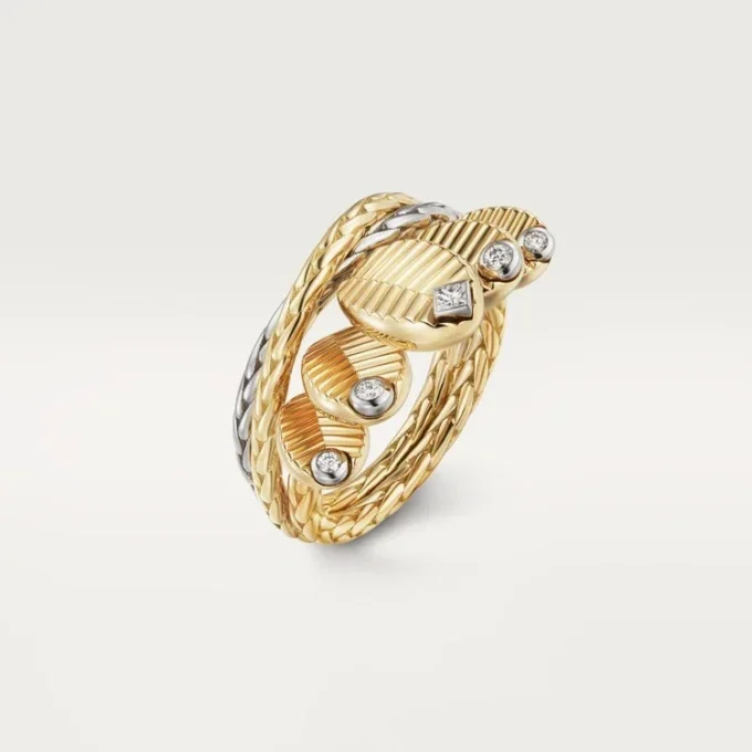 Anillo Grain De Café, diamantes