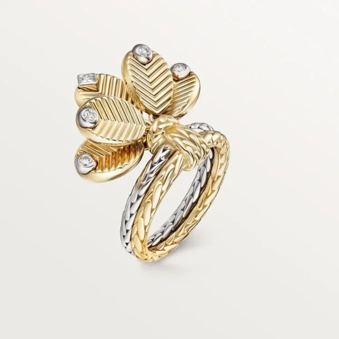 Anillo Grain De Café, diamantes