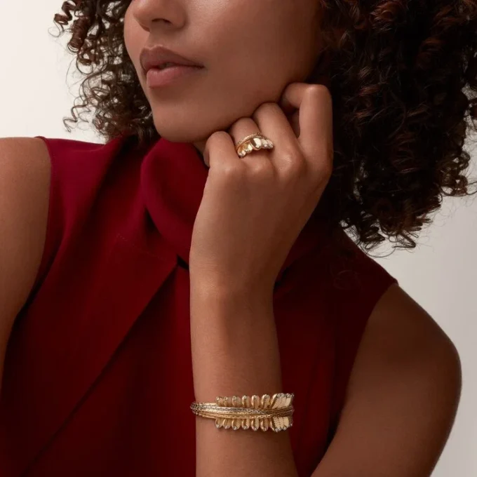 Anillo Grain De Café, diamantes