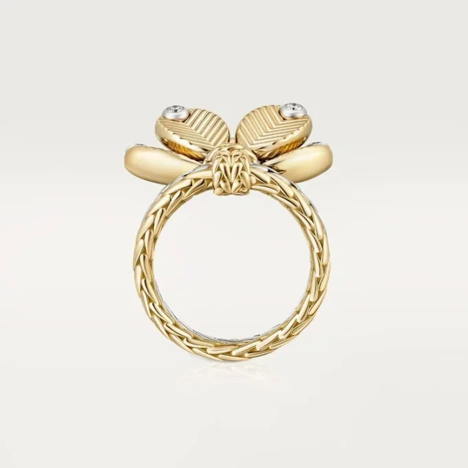 Anillo Grain De Café, diamantes