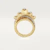 Anillo Grain De Café, diamantes
