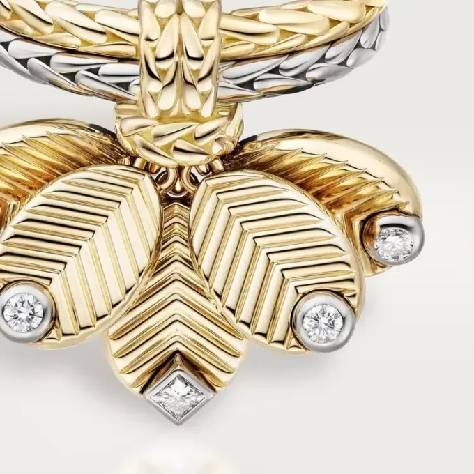 Anillo Grain De Café, diamantes