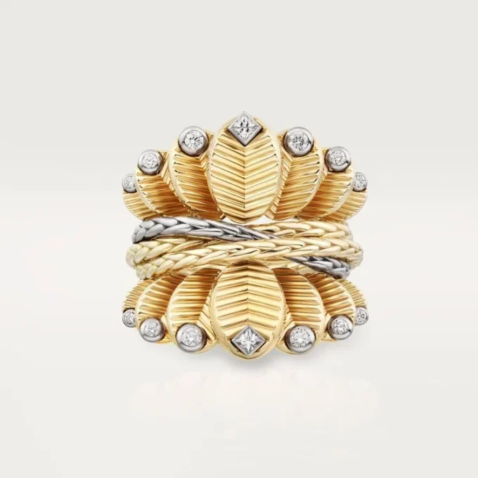Anillo Grain De Café, diamantes
