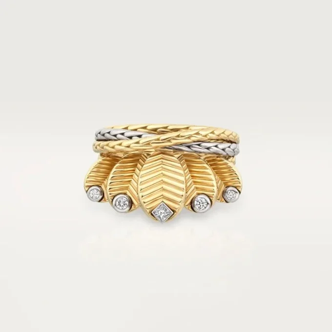 Anillo Grain De Café, diamantes