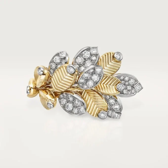 Anillo Grain De Café, semipavé