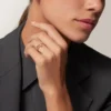 Anillo Juste Un Clou, modelo pequeño, diamantes