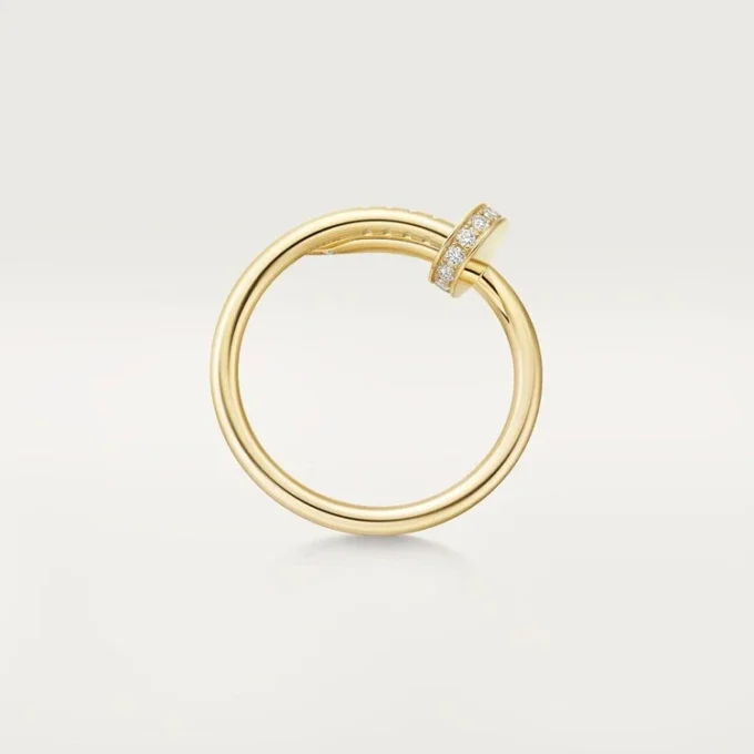 Anillo Juste Un Clou, modelo pequeño, diamantes