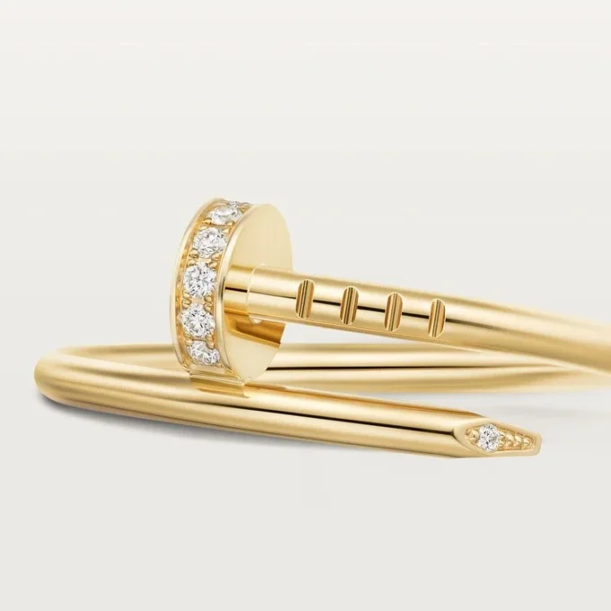 Anillo Juste Un Clou, modelo pequeño, diamantes