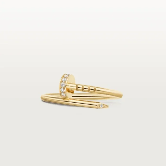 Anillo Juste Un Clou, modelo pequeño, diamantes