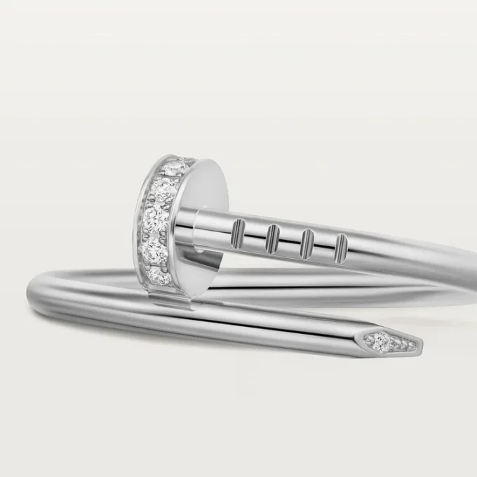 Anillo Juste Un Clou, modelo pequeño, diamantes