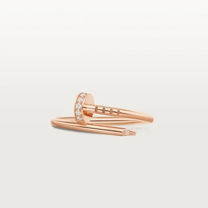 Anillo Juste Un Clou, modelo pequeño, diamantes