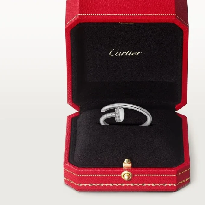 Anillo Juste Un Clou, modelo pequeño, diamantes