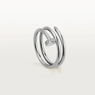 Anillo Juste Un Clou – Oro blanco, diamantes – Cartier