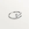 Anillo Juste Un Clou – Oro blanco, diamantes – Cartier