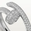 Anillo Juste Un Clou – Oro blanco, diamantes – Cartier