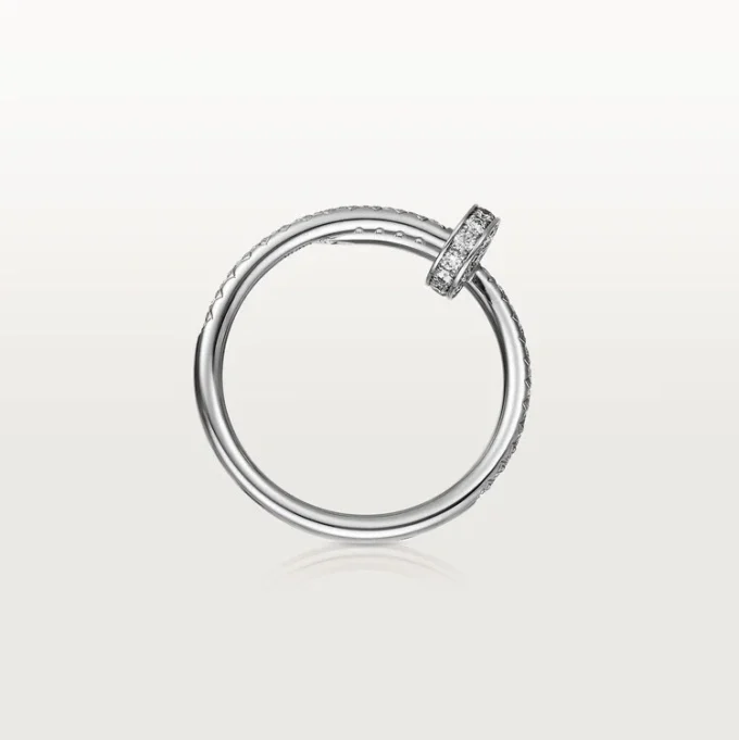 Anillo Juste Un Clou – Oro blanco, diamantes – Cartier