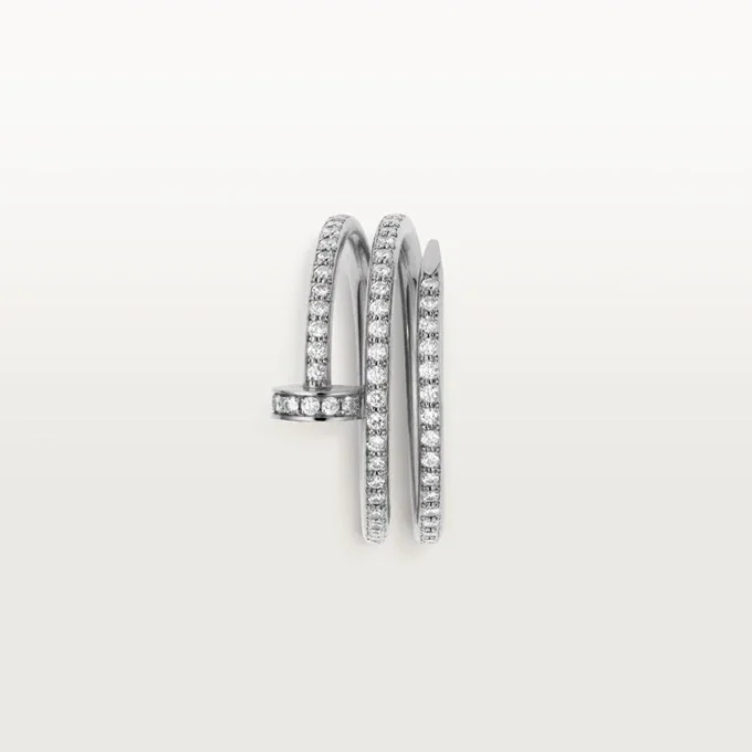 Anillo Juste Un Clou – Oro blanco, diamantes – Cartier