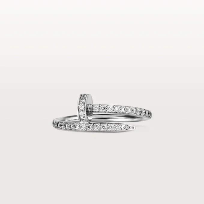 Anillo Juste Un Clou – Oro blanco, diamantes – Cartier