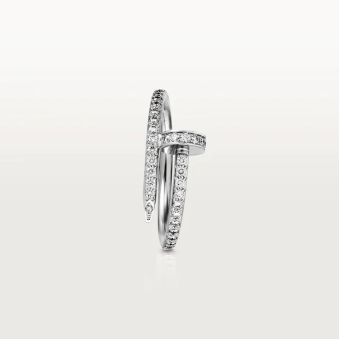 Anillo Juste Un Clou – Oro blanco, diamantes – Cartier