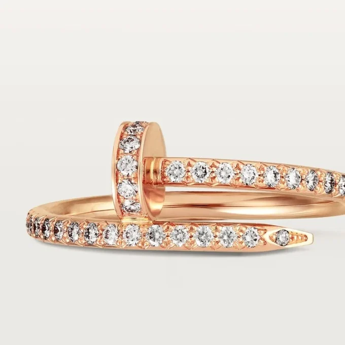 Anillo Juste Un Clou – Oro rosa, diamantes – Cartier