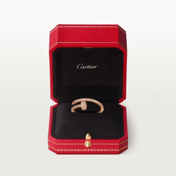 Anillo Juste Un Clou – Oro rosa, diamantes – Cartier