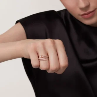 Anillo Juste Un Clou – Oro rosa, diamantes – Cartier