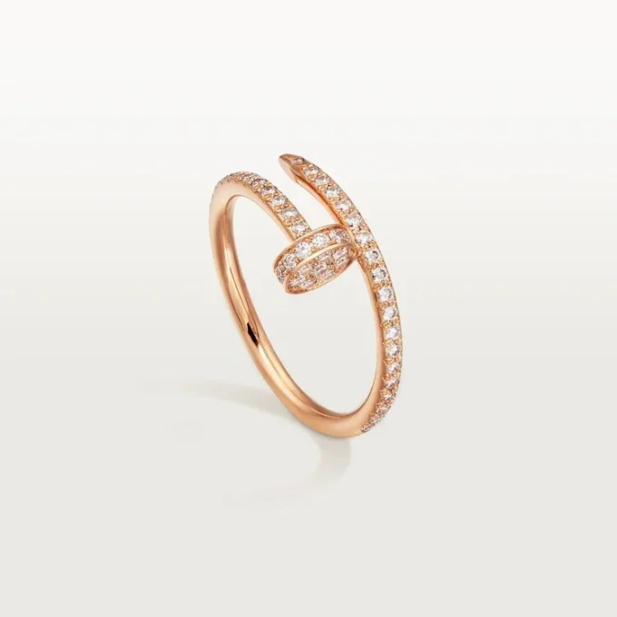 Anillo Juste Un Clou – Oro rosa, diamantes – Cartier
