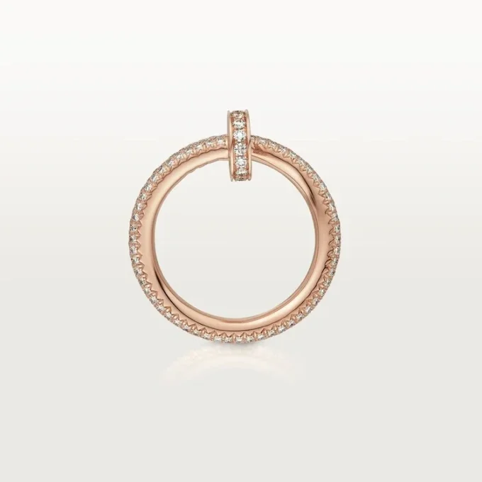 Anillo Juste Un Clou – Oro rosa, diamantes – Cartier