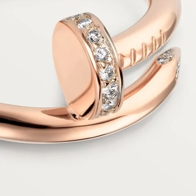 Anillo Juste Un Clou – Oro rosa, diamantes – Cartier