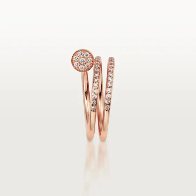 Anillo Juste Un Clou – Oro rosa, diamantes – Cartier