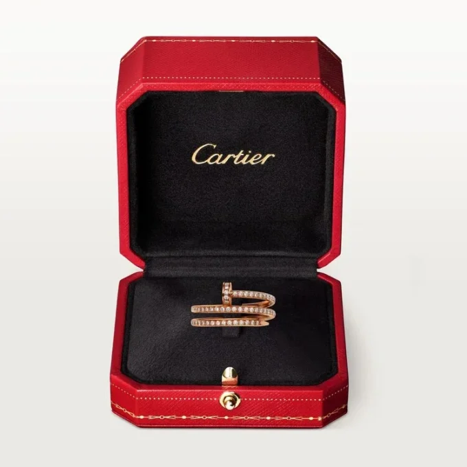 Anillo Juste Un Clou – Oro rosa, diamantes – Cartier